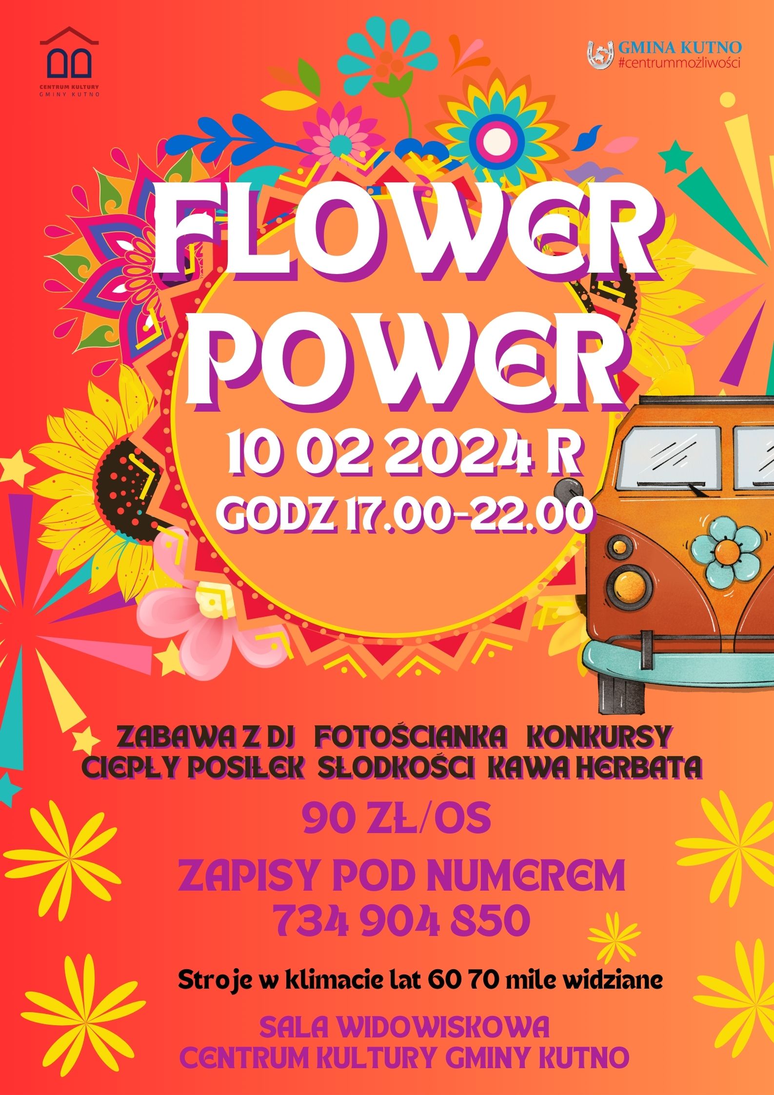 Yellow and Orange Colorful Panagbenga Flower Festival Poster 1