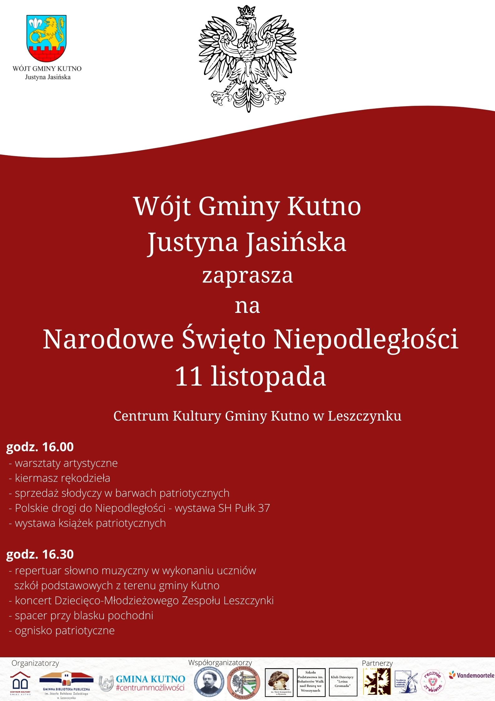 Czerwony i Antyczna Biel Dynamiczne Ramki KonfliktWysiedlenie Centrum Kryzysowe Plakat 7