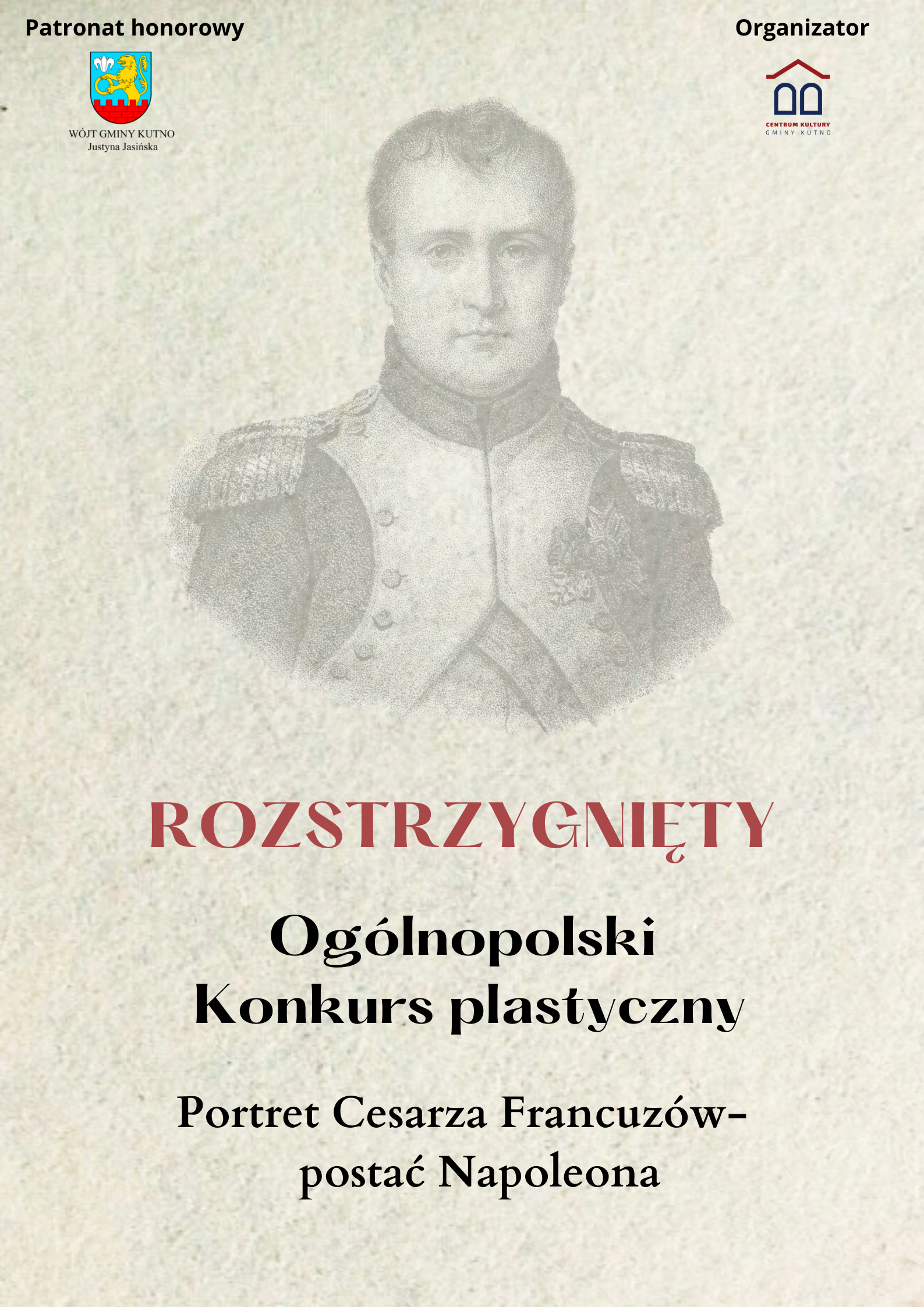 Sjena Napoleon Ilustracja Okładka Książki Plakat