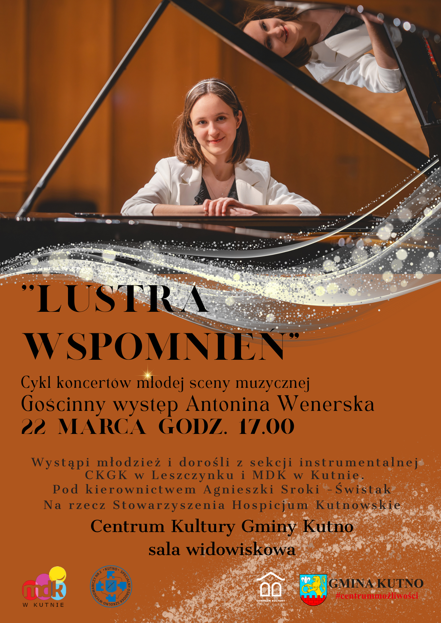 青 高級感 クラシック 演奏会 コンサート A4チラシ 5